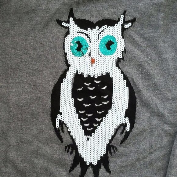 Saks Fifth Avenue Gray Owl Angora Sweater - Picture 3 of 5